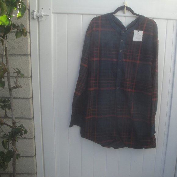 Hearth & Hand Onesie Magnolia Plaid Winter Christmas Pajamas Snap Front XXL NEW - Picture 7 of 10